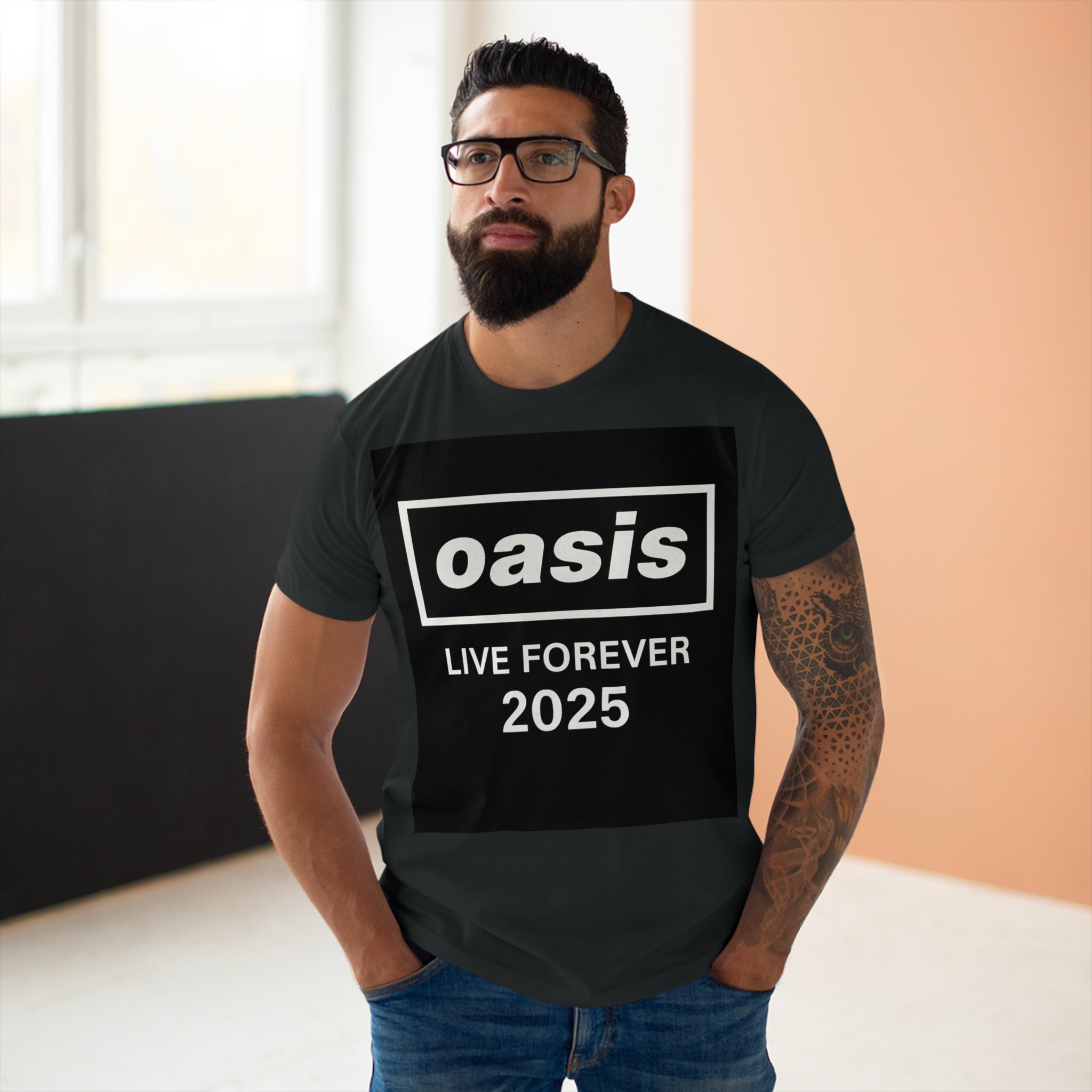 Oasis - Live Forever T Shirt - White - NEW ITEM – Microdot